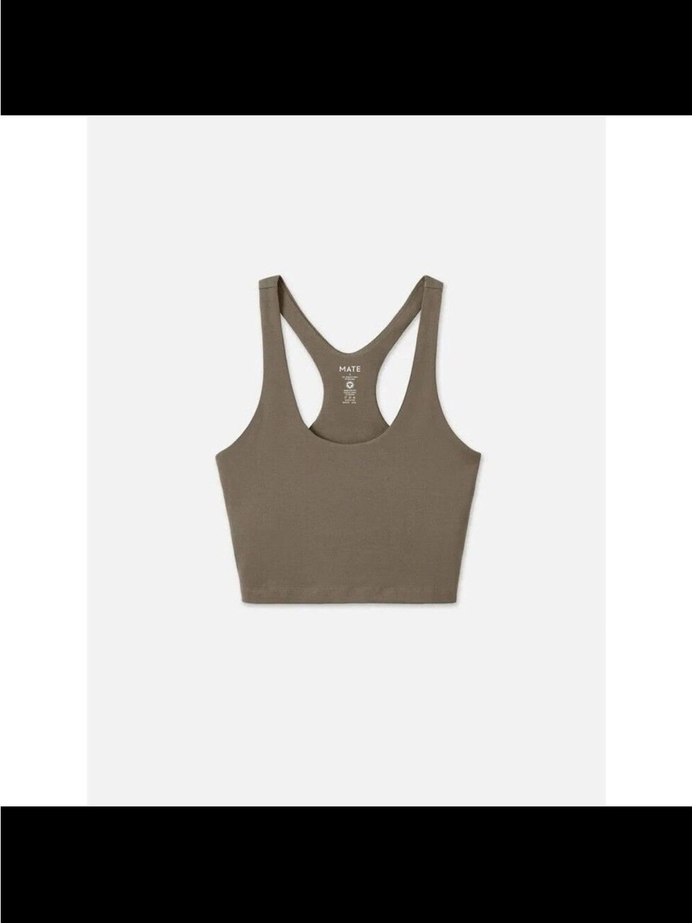 MATE the Label Olive Racerback Sports Bra